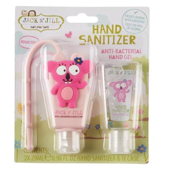 Jack n Jill Hand Sanitiser with case Pink 05/2023